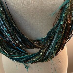Handcrafted knotted scarf